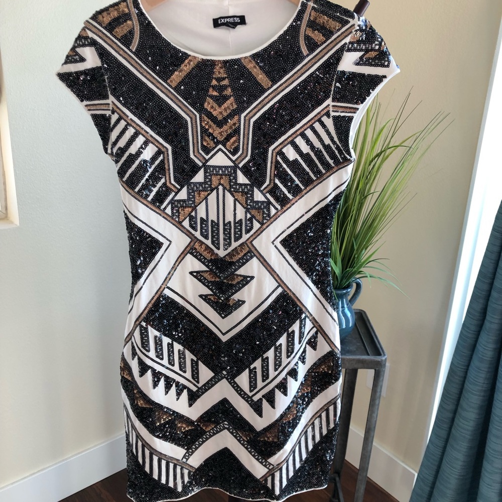 Express sequined dress